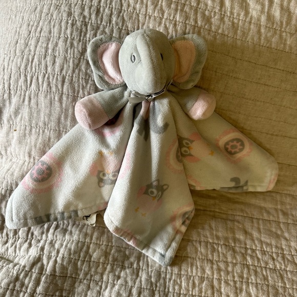 Blankets and beyond Elephant OWL circle fleece Security blanket Lovey Nunu Baby - Picture 3 of 15